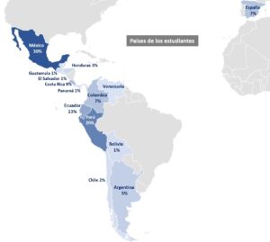 Paises estudiantes master de ergonomia laboral de cenea